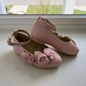 Janie and Jack Baby Floral Appliqué Flats Size 5